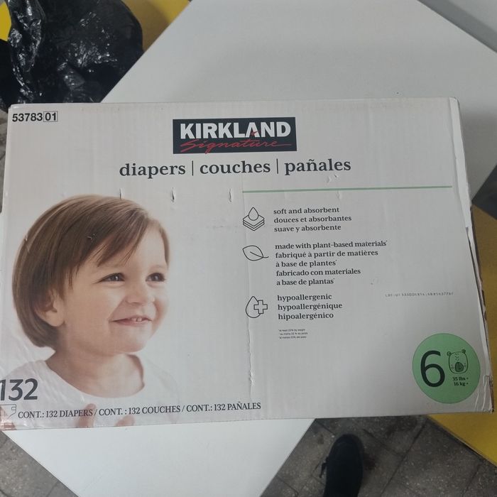 Підгузники Kirkland 6 132 шт. США