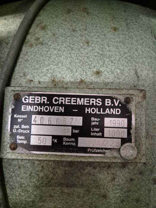 Sprężarka Tłokowa Creemers /2 kompresory/1000L
