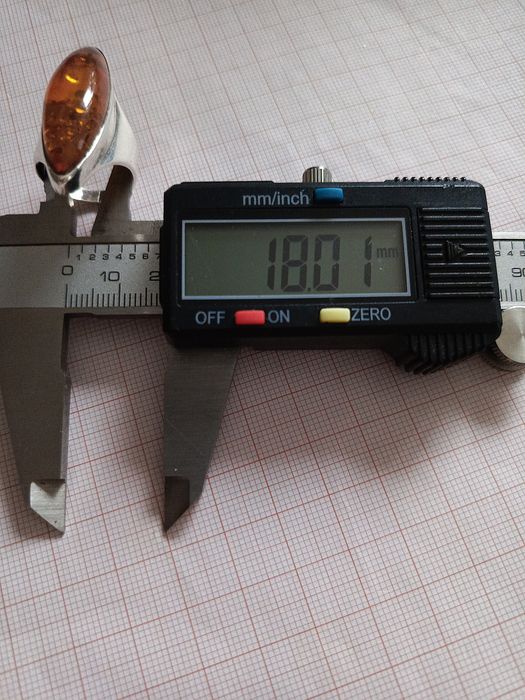 Pierścionek Bursztyn Vintage