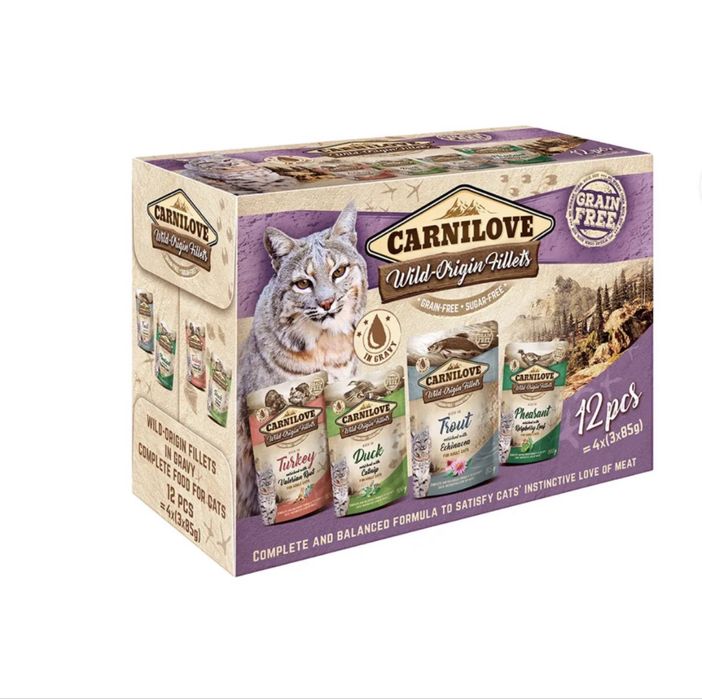 Carnilove Pouch Multipack Comida Húmida Gato 12x85g
