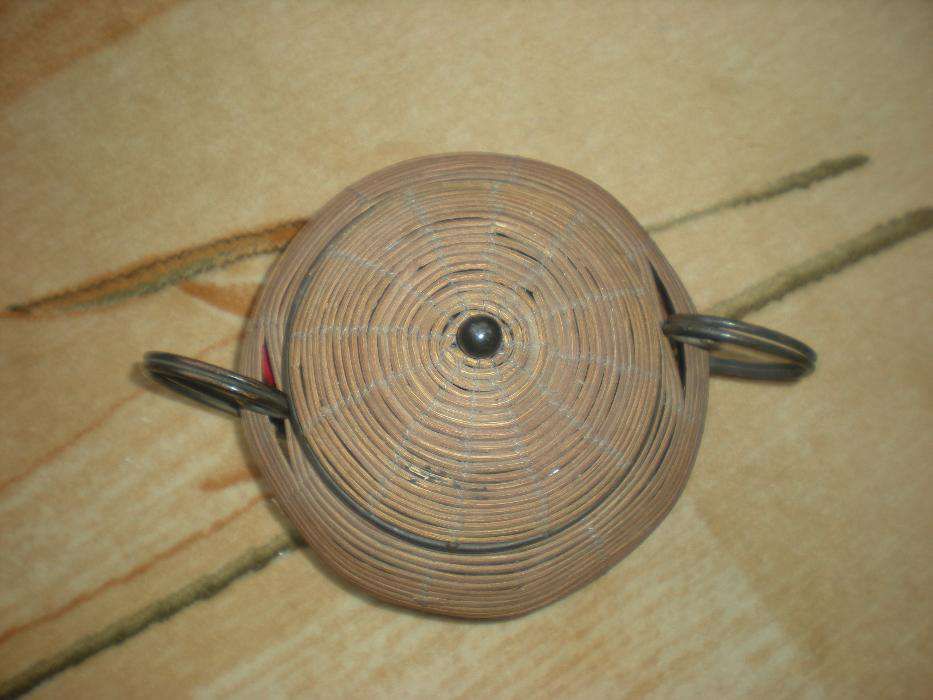 póleczka z okrągła kopułką metal rattan