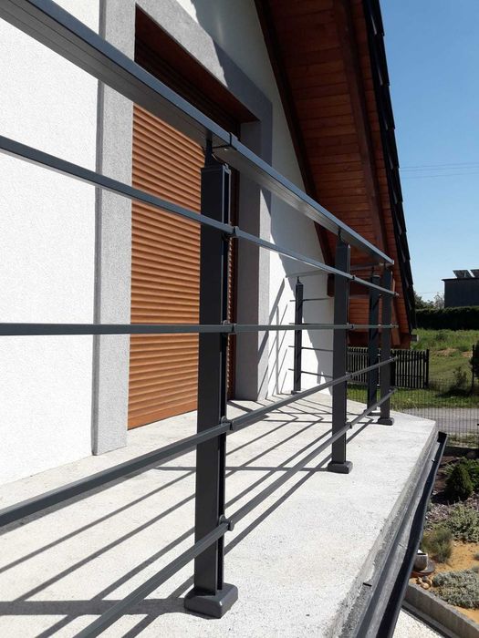 Balustrada ANTRACYTOWA balkonowa, schodowa - system. Zrób to sam.