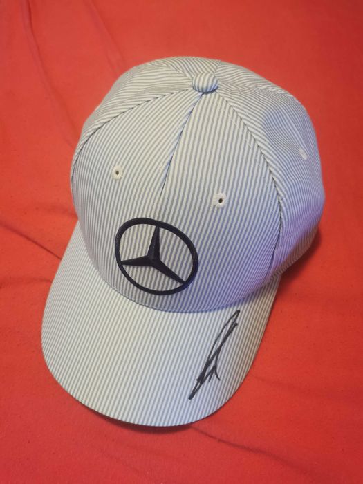 Nowa czapka Mercedes AMG F1 George Russell edycja Monaco z autografem.