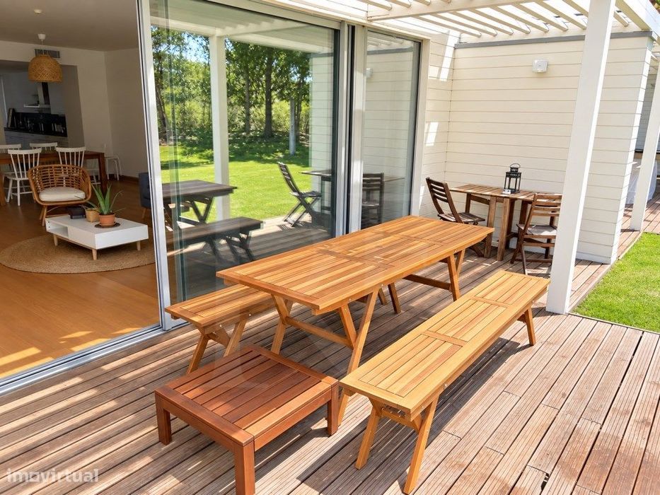 Moradia T2 com jardim e terraço panorâmico no Beach Reserve Troia