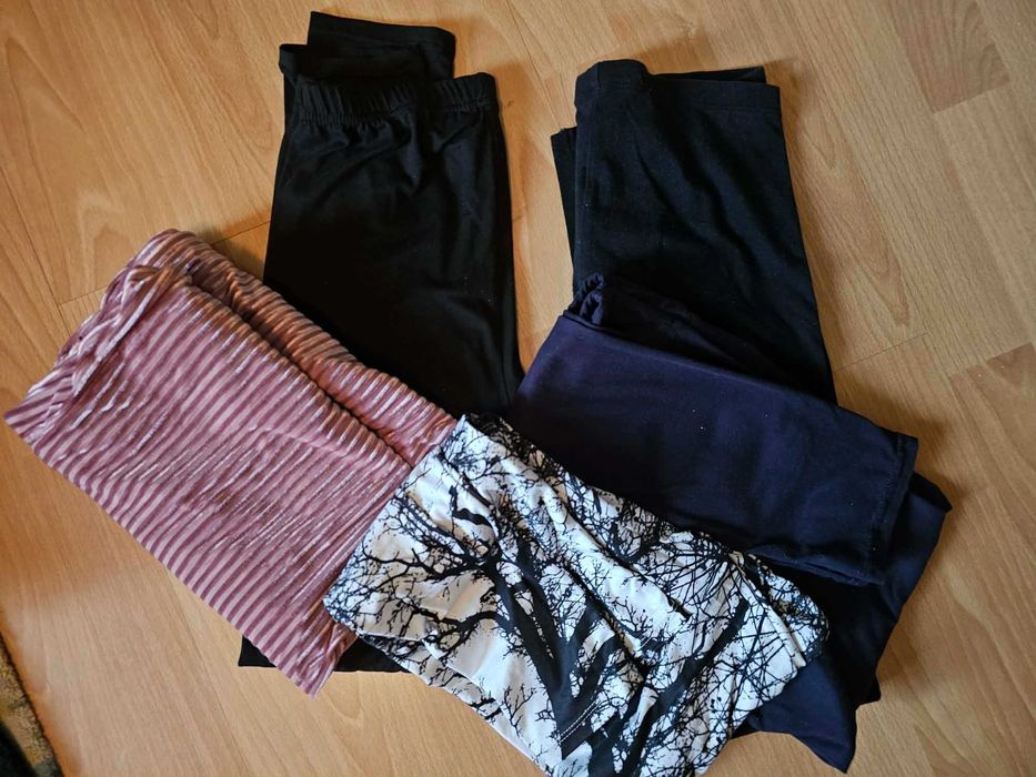 !Zestaw 9 sztuk ubrań! do tańca/baletu/rytmiki/ćwiczeń - legginsy + body - XS/S