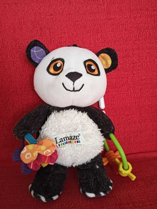 Peluche médio Panda para pendurar no berço da Lamaze Toys