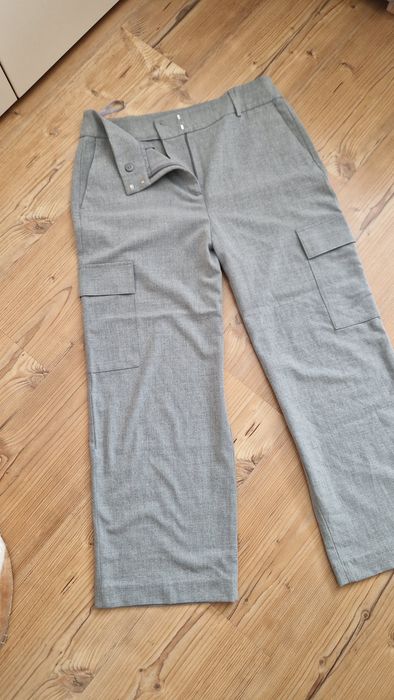 Wiosenne, letnie, jasno szare spodnie Next 40/42.