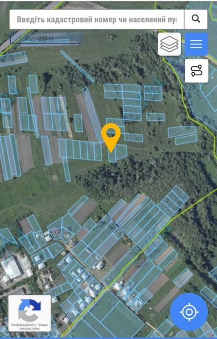 Земельна ділянка для будівництва 0,22 га