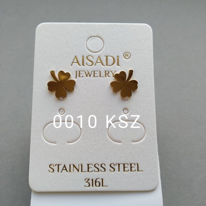 Kolczyki! Różne wzory! Stal Chirurgiczna pokryta złotem lub srebrem!