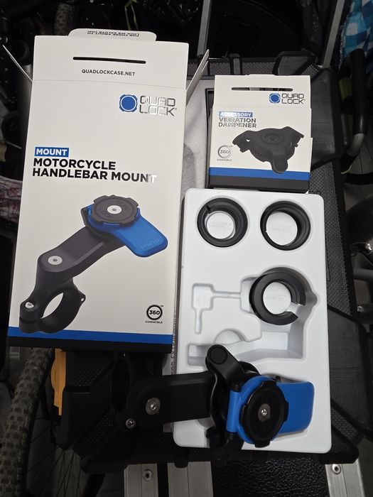 Suporte Quad lock + amortecedor vibração