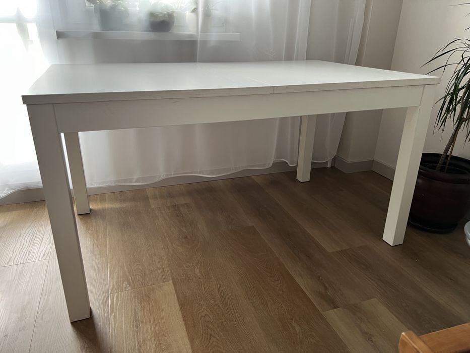Biały stół ikea rozkładany 84x140/180/220