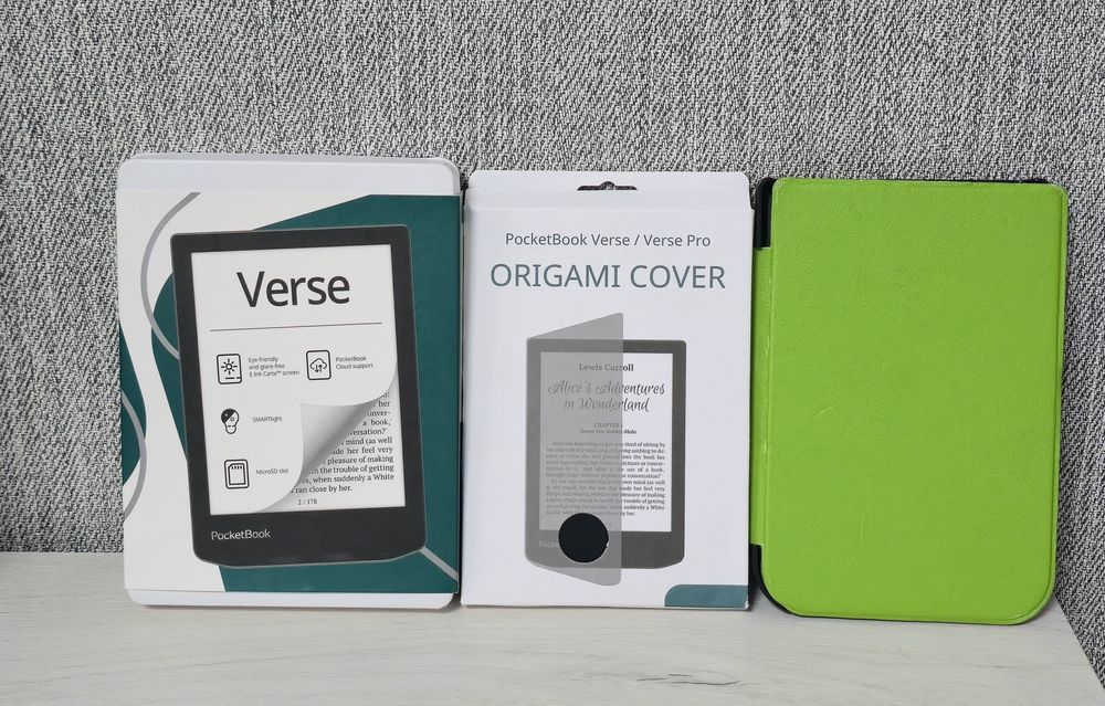 Електронна книга PocketBook Verse + 2 чохла (у тому числі Origami)