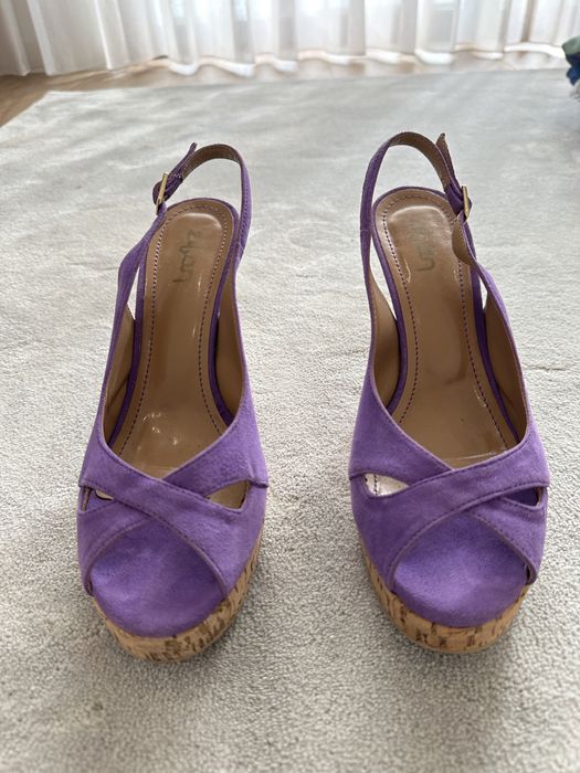 Sapatos roxos Zilian, tamanho 38 (como NOVOS)