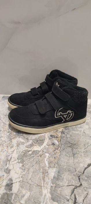 Термо хайтопи р. 36 замш чорний ідеальний стан