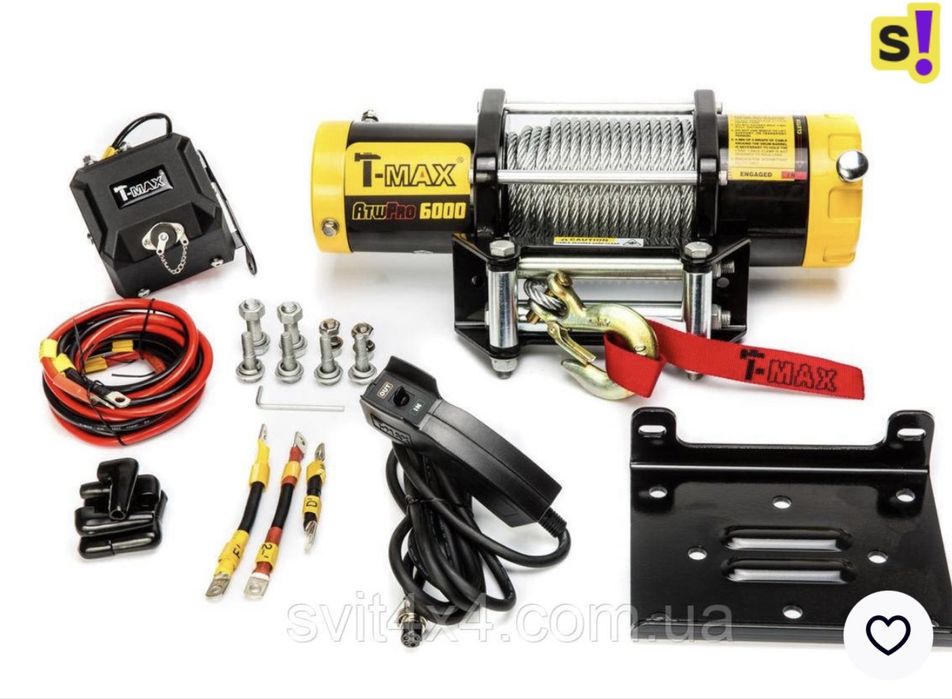 Автомобільна лебідка електрична T-Max ATWPRO-6000