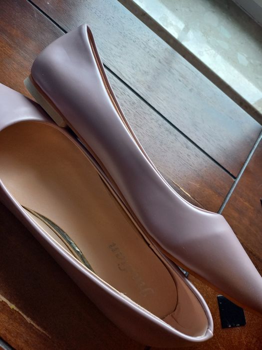 Liliowe botki r.40 nowe