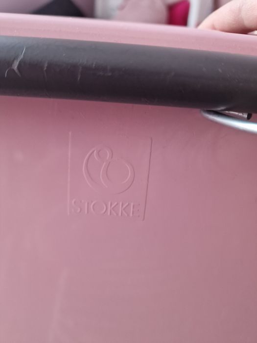 Wanienka stokke ze stelażem różowa