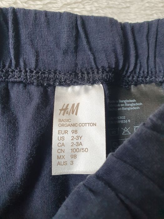 Krótkie spodenki 98/104 szorty bawełniane dresowe cienkie