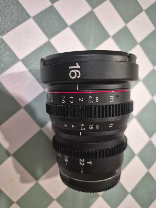 Lente Cinema Meike micro 4/3 - Lente de 16 mm T2,2