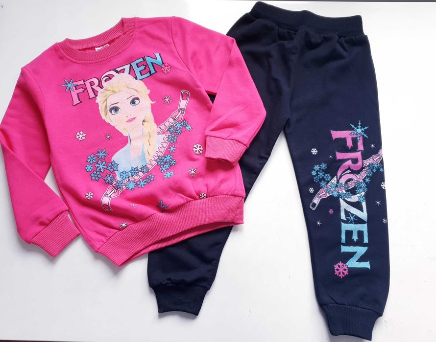 Frozen nowy dres lekko ocieplany 110 cm kraina lodu