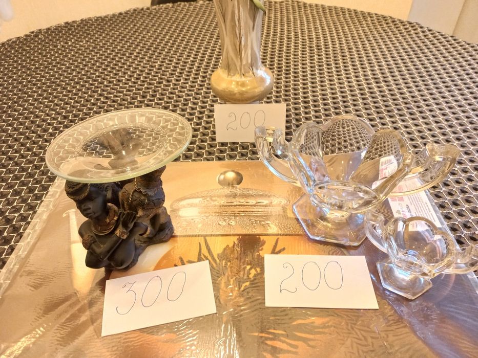 Вазочки.Хрусталь. Декор для дома.Б/у.