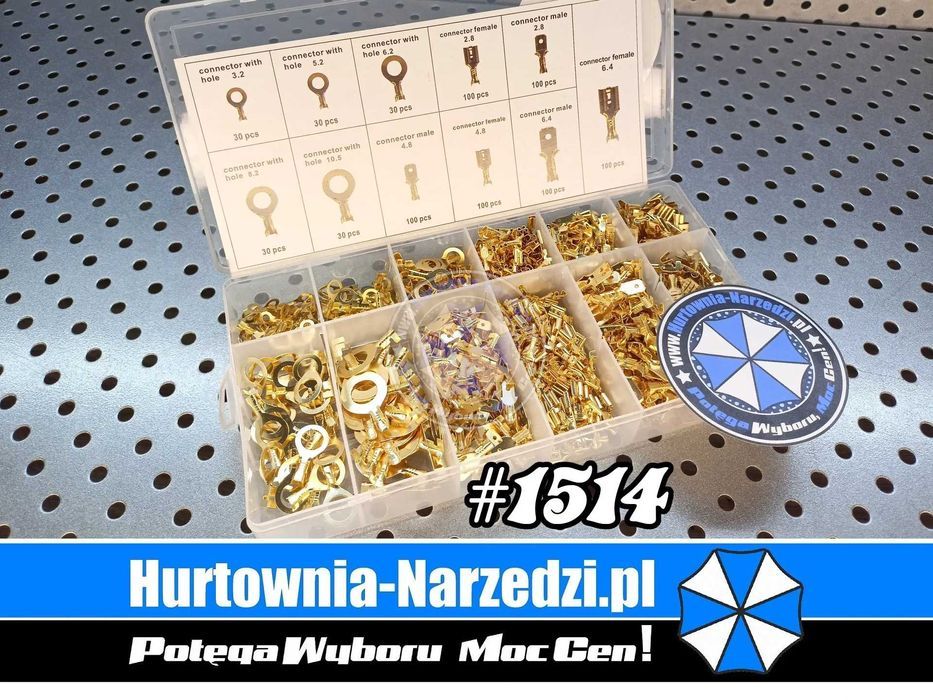 Zestaw konektorów samochodowych kablowych 750szt konektory samochodowe