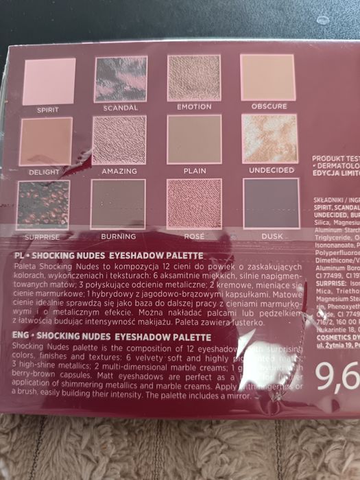 Eveline paleta cieni