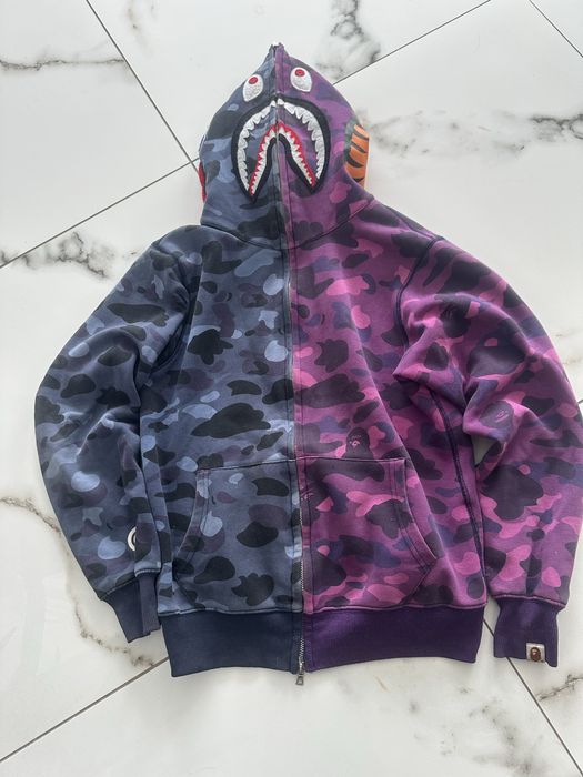 Зіпка bape shark blue & purple