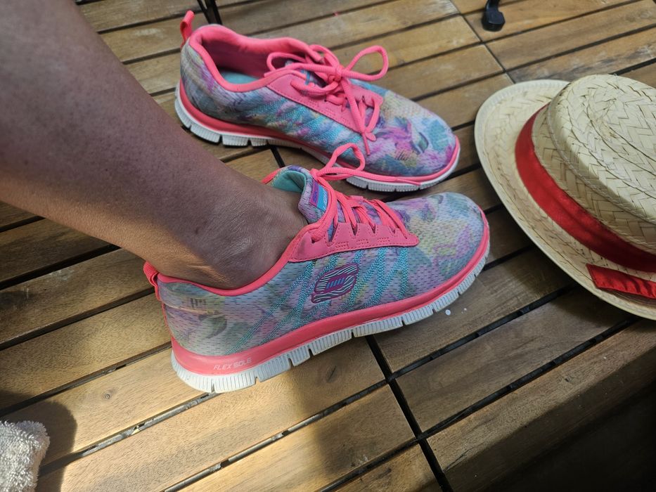 Оригінал 39 Skechers light weight flex sole кроссівки кроссовки кросівки жіночі женские літні летние кросовки бігові беговые