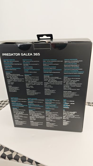 Słuchawki gamingowe Predator Galea 365 – nowe ale otwarte