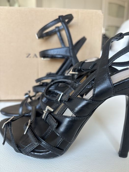 ZARA sandałki na obcasie r. 36