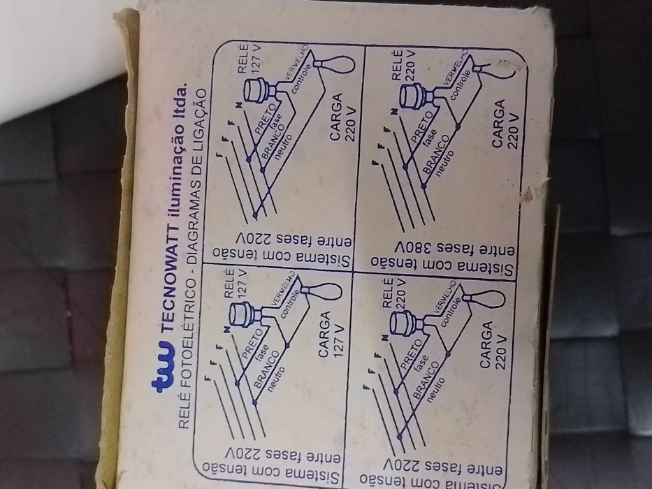 Relé Fotoelétrico Tecnowatt 220V/254V - Modelo RM-1050 NF