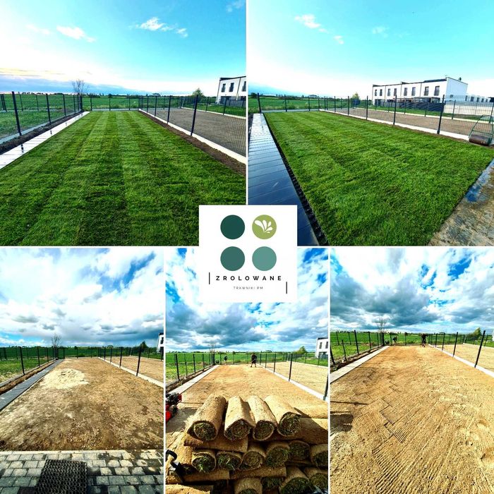 Trawa z rolki, zakładanie trawników, systemy nawadniające, brukarstwo