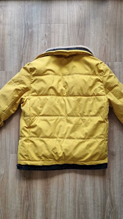 Męska Kurtka zimowa żółta z barankiem rozmiar XL