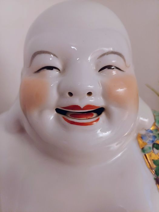 Buda Grande China Família Rosa Porcelana