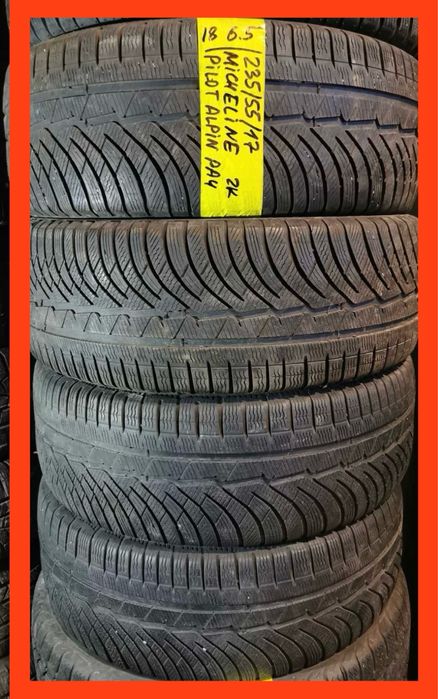 235 55 17 michelin pilot alpin зима 4 штуки протектор 75%