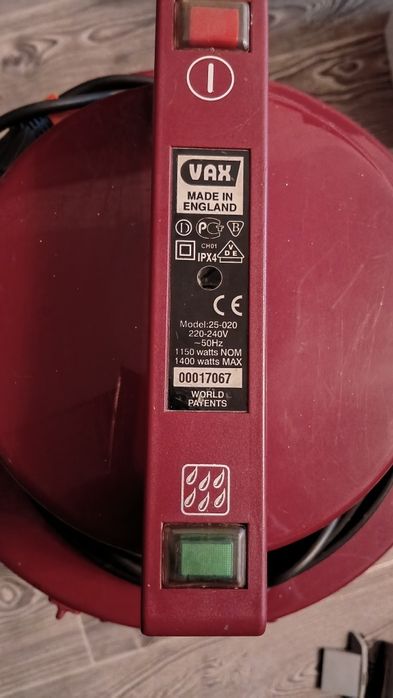 Моющий Пылесос VAX Rapide Plus 5140 ,1400 ват модель 25-020.