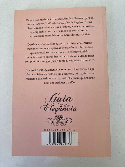 Livro - Guia da Elegância (correio editorial incluido)