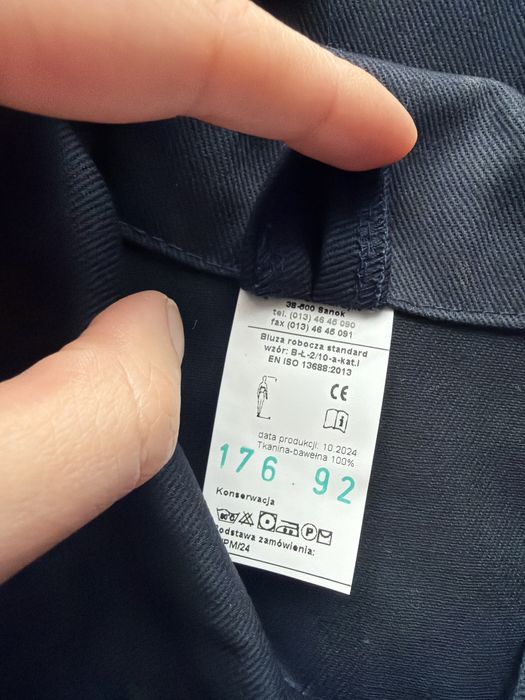 Bluza robocza Buksan Łyko 176 / 92, górnicza, drelichowa, bhp