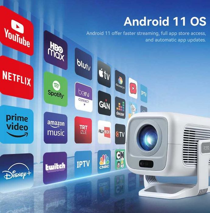 Projetor Android - FullHD  -  2GB RAM