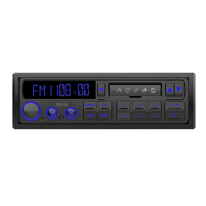 NOWE BMW Retro Radio Samochodowe 1DIN Bluetooth App USB AUX SD – 7 Kolorów Podświetlenia, Zestaw Głośnomówiący, Gwarancja
