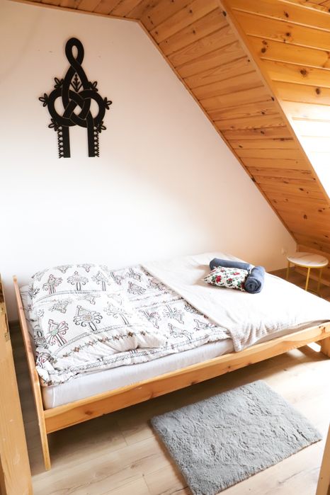 Domek  z  baliom w górach cisza spokój