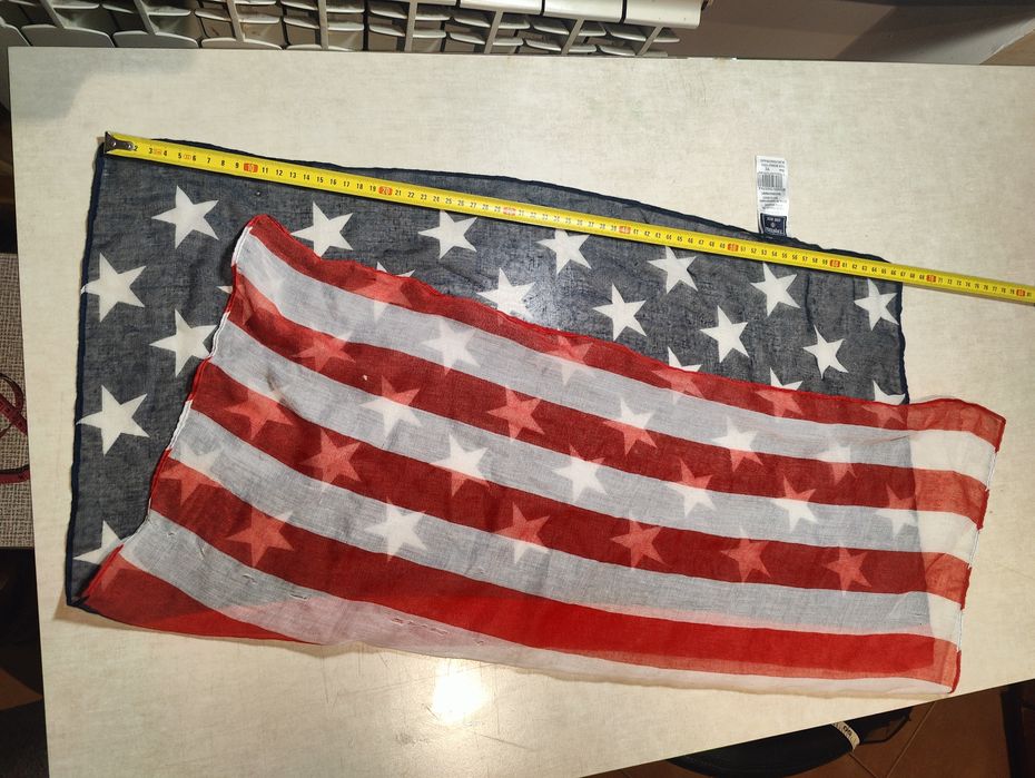 Cienki szalik / chusta / bandana / flaga USA