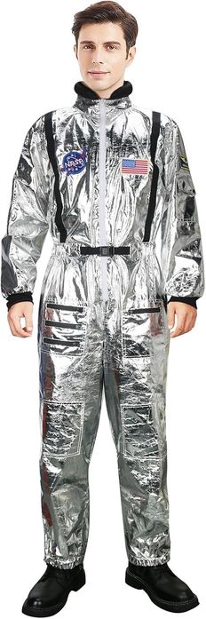 Srebrny Kostium Astronauty Kombinezon Rozmiar M