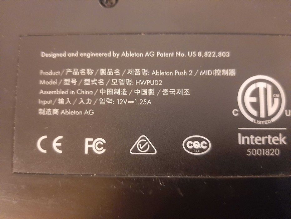 Ableton Push 2 USB Live MIDI Controller Instrument (Black)