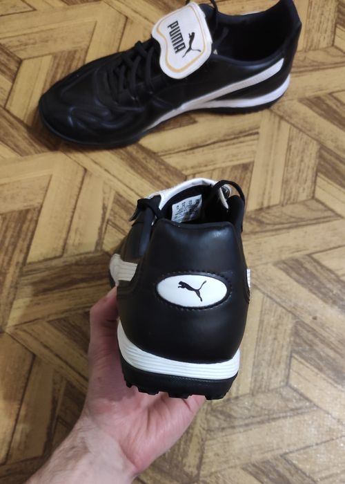 Футбольные кроссовки скороножки PUMA King Кожаные Оригинал 46 размер