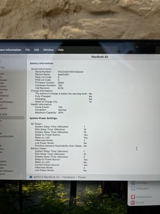 Б/У MacBook Air 13" 2022, M2, 8/256, Midnight (МАГАЗИН/ГАРАНТИЯ)