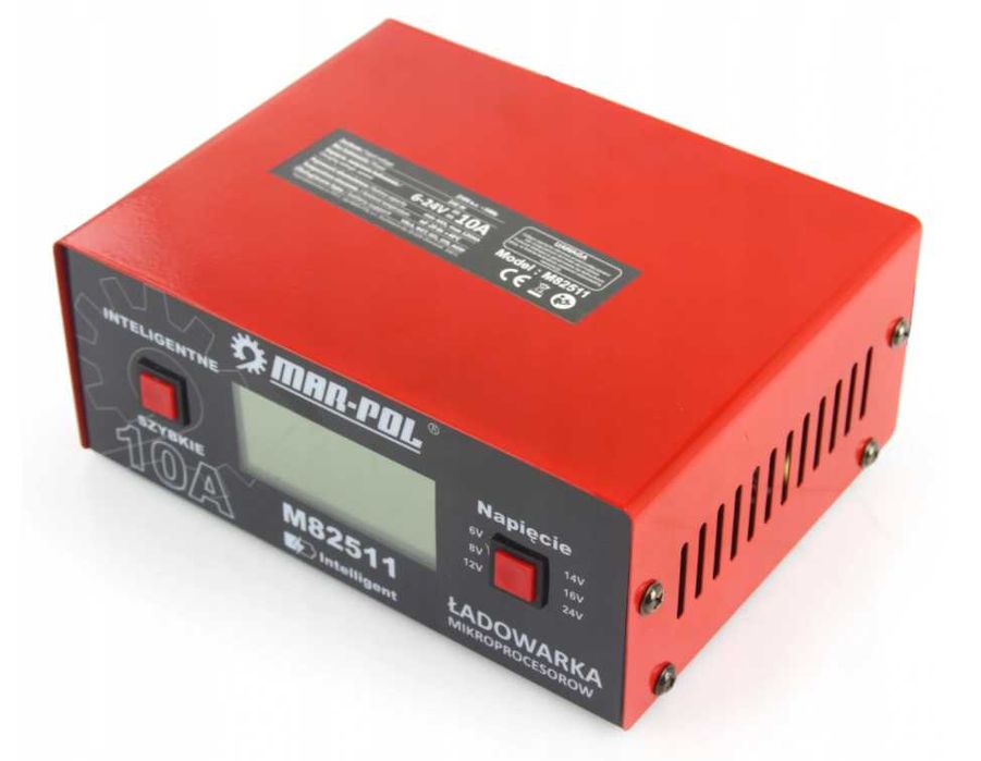 Prostownik MIKROPROCESOROWY Akumulator ładowarka 6V -24V 10 A