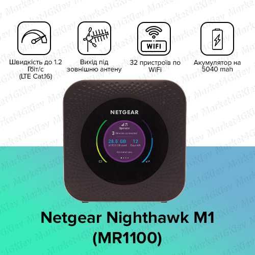Мобільний 4G LTE Wi-Fi роутер Netgear MR1100 Nighthawk M1 ОПТ!