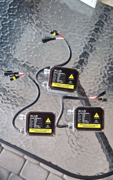 Przetwornice HID Xenon – komplet 3 szt. / sprawne / mocne światło